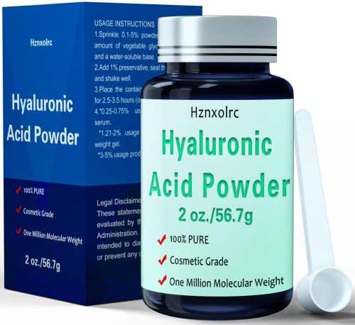 Premium Hyaluronic Acid Powder - Boosts Skin & Joint Health, Vegan, 100% Pure - 2oz