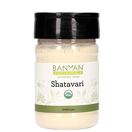 Banyan Botanicals Organic Shatavari Powder - Supports Hormonal Balance & Energy - Vegan, 3.5oz