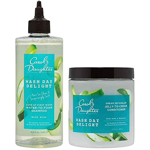 Carol's Daughter Hair Care Bundle - Moisturizing & Detangling with Aloe & Micellar Water - 1 Kit