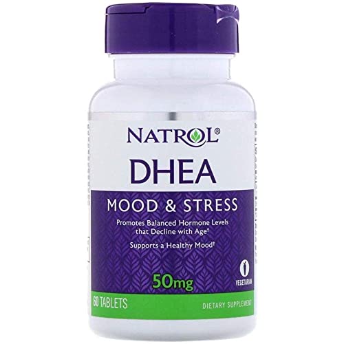 DHEA TABS Vitamin D - Supports Immune Health, Made in USA - 60 Count, 50 MG, 2 Pack