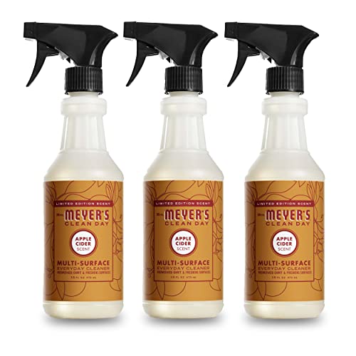 Mrs. Meyer's Clean Day All-Purpose Cleaner - Removes Dirt, Apple Cider Scent - 16 fl. oz, Pack of 3