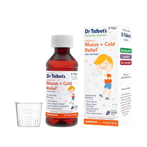 Dr. Talbot's Cold & Flu Medicine - Fast Relief, Natural Ingredients, Grape Flavor - 4 Fl Oz