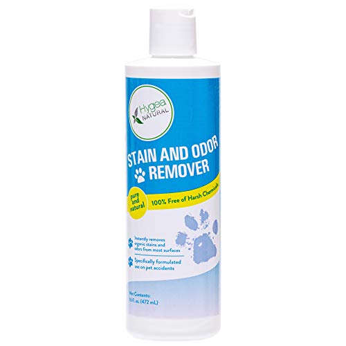 Hygea Natural Pet Odor & Stain Remover - Non-Toxic Formula, Fresh Ocean Breeze Scent - 16oz