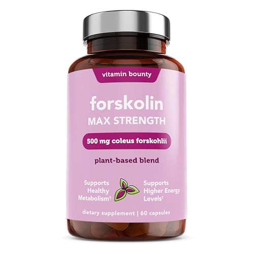 Vitamin Bounty Forskolin Max Strength - Supports Weight Management & Digestion - 60 Capsules