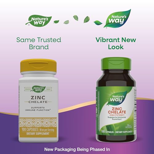 Zinc Chelate | Supports Immune Function, 30 mg per Serving, 100 Capsules