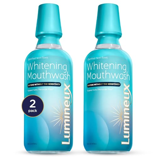 Lumineux Mouthwash - Whitening Without Sensitivity, Non-Toxic, Microbiome Safe - 16oz, 2 Pack