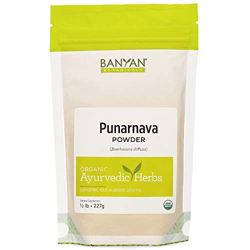 Banyan Botanicals Organic Punarnava Powder - Supports Weight Management & Kidney Health - 1/2lb