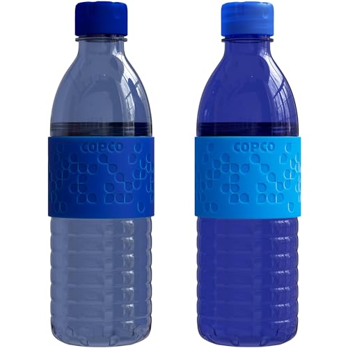 Copco Hydra Reusable Water Bottle - BPA-Free, Leak-Proof, Dishwasher Safe - Set of 2, 16.9oz