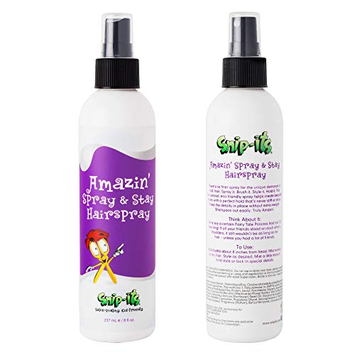 Snip-its Kids Hair Spray - Medium Hold, Natural Ingredients, Non-Aerosol - 8oz