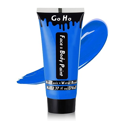 Go Ho Body Paint - Non-Toxic Royal Blue, Smooth Application, Easy to Remove - 2.37oz