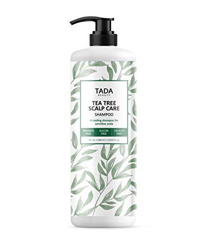 TADA BEAUTY Shampoo - Moisture Restoring for Color Treated Hair, Tea Tree & Green Tea - 1000ml