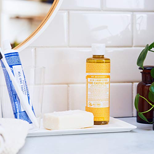 Dr. Bronner's Body Soap Variety Pack - Organic, Fair Trade, No Synthetic Additives - 4x8oz