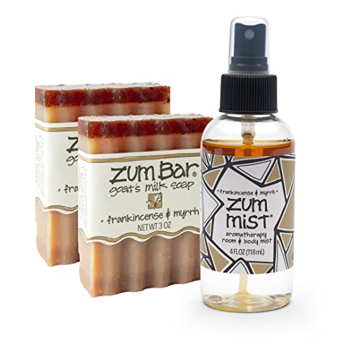 Zum Indigo Wild Body & Hair Mist - Hydrating Goat's Milk Soaps, Frankincense & Myrrh - 3oz & 4oz