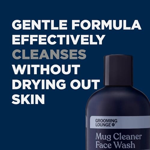 Grooming Lounge Face Cleanser - Hydrating, Gentle for Sensitive Skin, 8oz