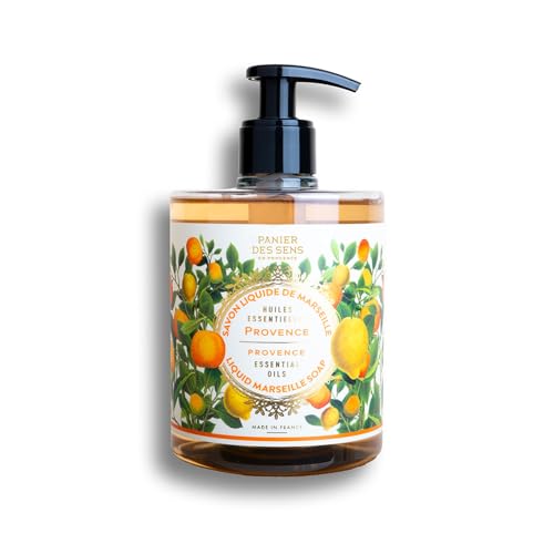 Panier des Sens Liquid Hand Soap - Moisturizing Coconut Oil, Citrus Provence Scent - 16.9 Fl.oz