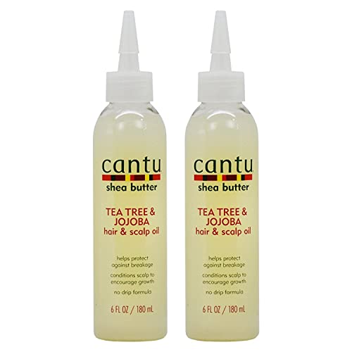 Cantu Shea Butter Hair Oil - Moisturizes, Encourages Growth & Reduces Breakage - 2 Pack 6oz