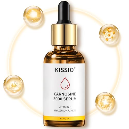 KISSIO Peptide Face Serum - Hydrating Anti-Wrinkle Formula with Peptides & Carnosine - 1 Fl Oz