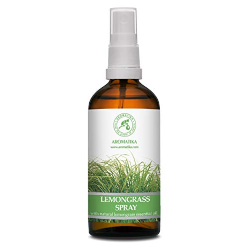 Lemongrass Aromatherapy Spray - Refreshing Room Mist, Natural Essential Oil - 3.4 Fl Oz