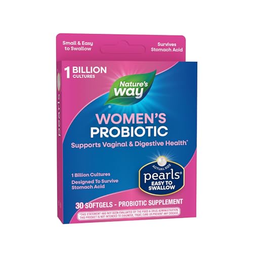 Nature's Way Women's Probiotic Pearls - Supports Digestive & Vaginal Health, 30 Softgels