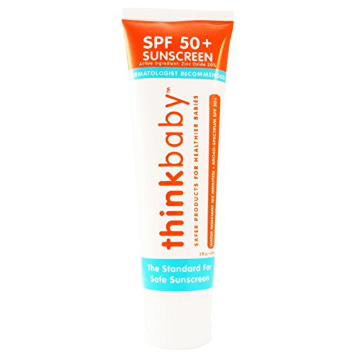 Thinkbaby Sunscreen - SPF 50+ Mineral Formula, Non-Toxic & Reef-Safe - 3 fl oz