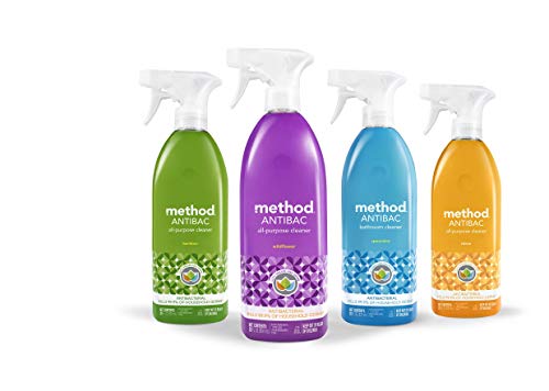 Method Disinfectant Spray - Antibacterial Citron Cleaner, Kills 99.9% Germs - 28oz, Pack of 8