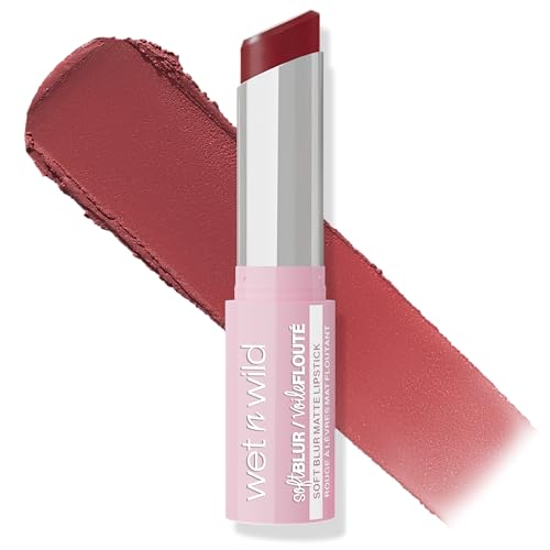 wet n wild Soft Blur Matte Lipstick - Buildable Color, Non-Drying, Vegan, Cruelty-Free - I'm Shy