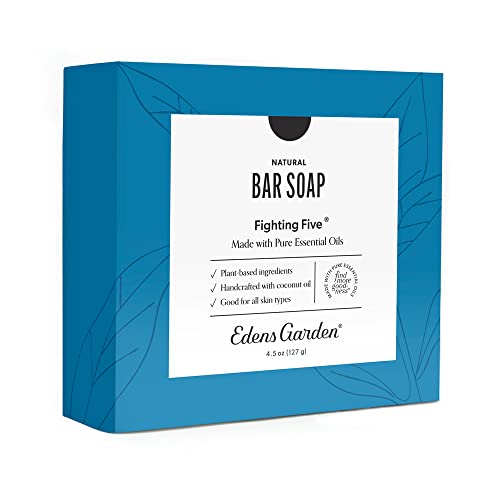 Edens Garden Natural Aromatherapy Bar Soap - Vegan & Essential Oils, 4.4 oz for Face & Body