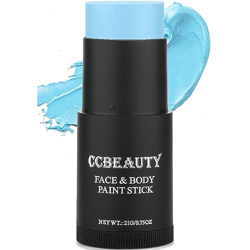 CCBeauty Light Blue Body Paint Stick - Hypoallergenic, Long-Lasting, Easy Application - 0.7oz