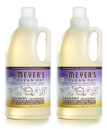 Mrs. Meyer's Liquid Laundry Detergent - Plant-Derived, Biodegradable, Compassion Flower Scent - 64oz