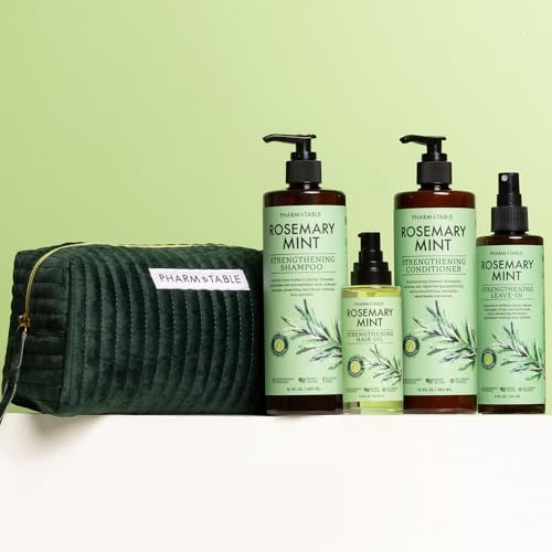 Pharm to Table Rosemary Mint Hair Care Set - Strength, Shine & Growth - 4 Full-Size Essentials
