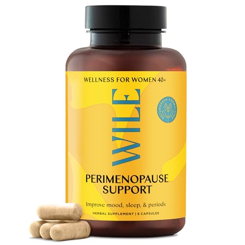 WILE Hormone Balancing Supplement - Menopause Relief, Stress & Mood Support, Vegan - 30 Servings