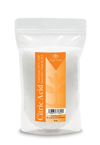 Pure Citric Acid Powder - Food Preservative & Flavor Enhancer, Non-GMO, Kosher - 8 oz
