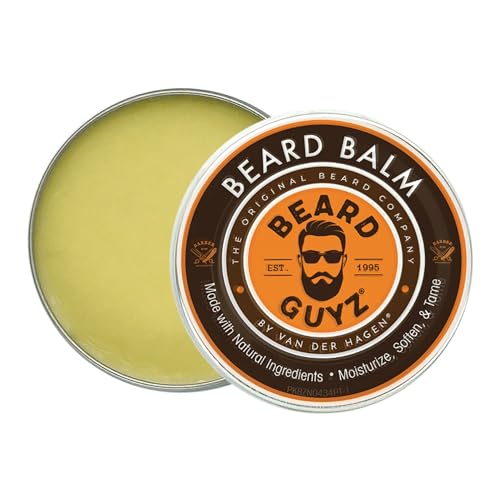 Beard Guyz Beard Balm - Tames and Softens Facial Hair, Lightweight Texture - 3oz