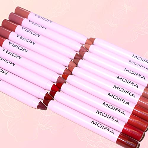 Moira Lip Bloom Lipstick Pencil - Vegan, Cruelty-Free, Paraben-Free, Lust Shade - 0.09oz