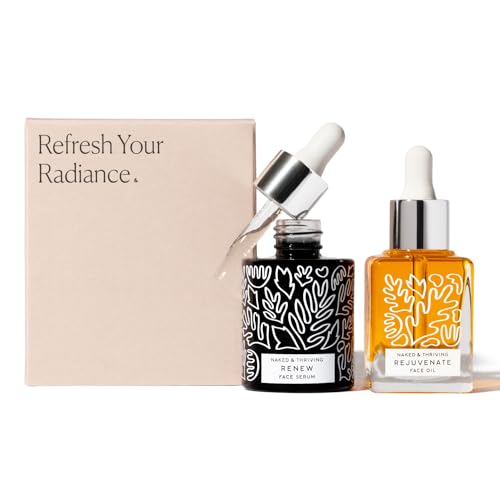 Naked & Thriving Skin Care Set - Boost Hydration & Reduce Wrinkles, Vegan & Cruelty-Free - 2pcs