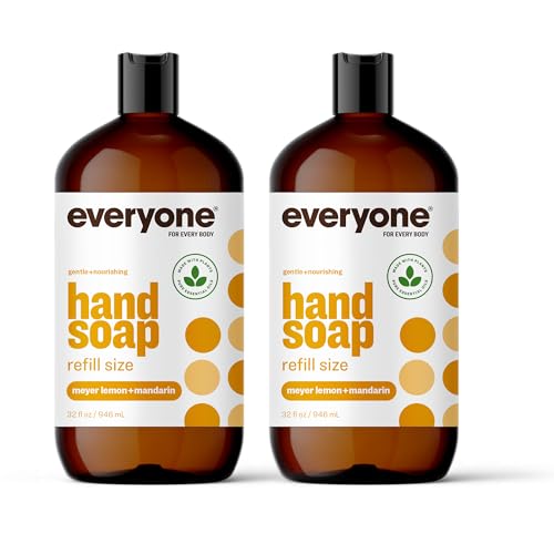 Everyone Hand Soap Refill - EWG Verified, Plant-Based, Meyer Lemon & Mandarin - 64oz Total