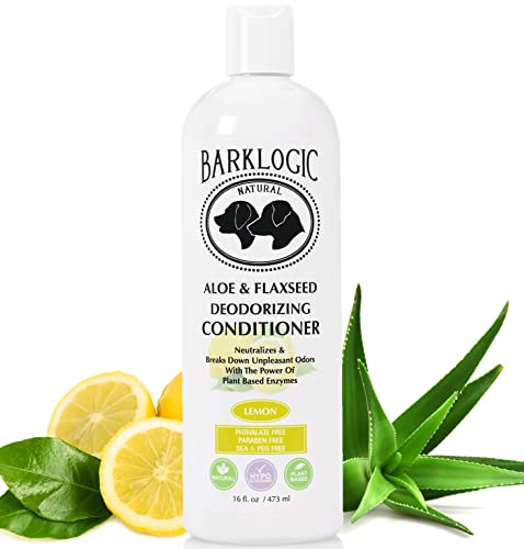 BarkLogic Dog Conditioner - Nourishing Formula with Lemon Oil, Aloe & Flaxseed - 16 fl oz