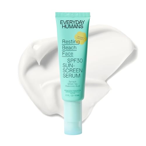 Everyday Humans Face Sunscreen Serum - SPF30, Hydrating with Hyaluronic Acid - 1.7oz