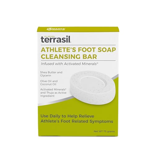 Terrasil Foot Care Set - Natural Relief for Athletes Foot, Hypoallergenic Cleansing Soap - 75g