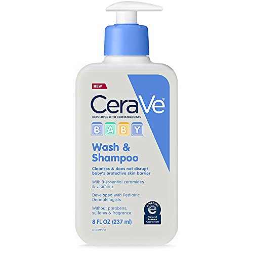 CeraVe Baby Shampoo & Body Wash - Tear-Free, Hydrating with Ceramides, 8 Ounce