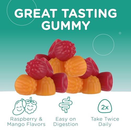 Zahler Chapter One Magnesium Gummies - Supports Calmness & Muscle Health, Raspberry Mango - 60ct