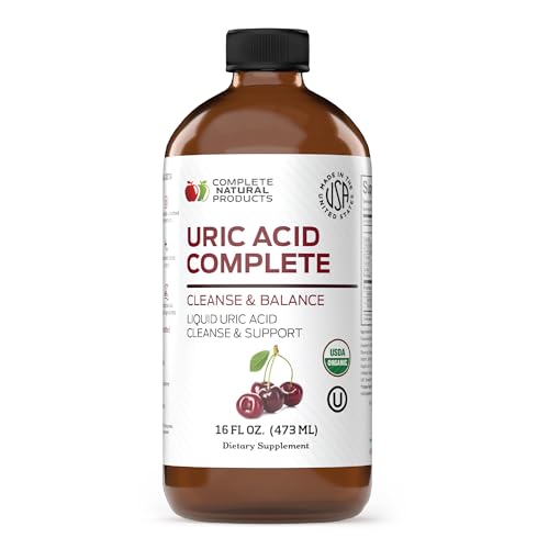 Complete Natural Products Uric Acid Supplement - Supports Kidney Health & Circulation - 16oz