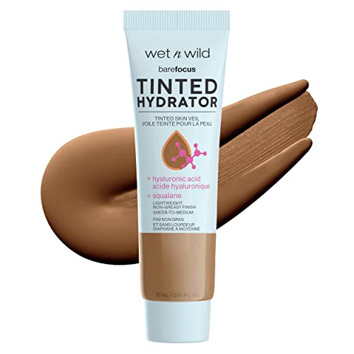 wet n wild Tinted Moisturizer - Buildable Hydration, Semi-Matte Finish, Cruelty-Free - Deep