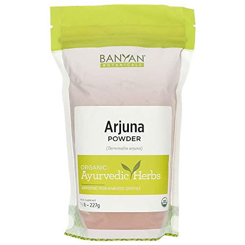 Banyan Botanicals Arjuna Powder - Supports Heart Health, Non-GMO, Vegan - 1/2 lb