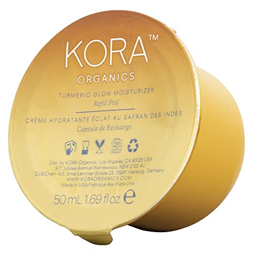 KORA Organics Turmeric Glow Moisturizer - Hydrate & Illuminate, Certified Organic - 1.69 fl oz