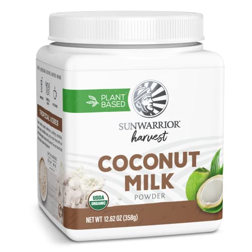 Sunwarrior Organic Coconut Milk Powder - MCT & Antioxidants, Dairy-Free Creamer - 358g