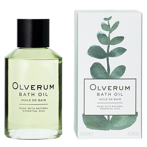 OLVERUM Natural Bath Oil - Revitalizing Aromatic Blend, Vegan, Cruelty-Free - 4.25 fl oz