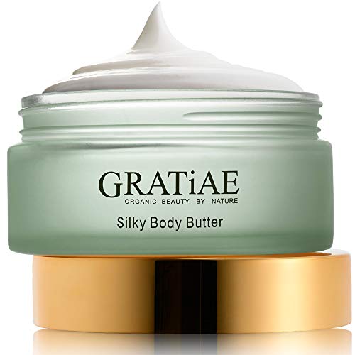 Gratiae Body Butter - Hydrating Anti-Aging Moisturizer, Non-Greasy, Almond & Vanilla - 5.95oz