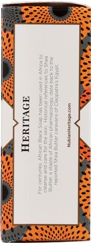 Nubian Heritage African Black Soap Bar - Treats Skin Issues, Detoxifying & Healing - 5oz