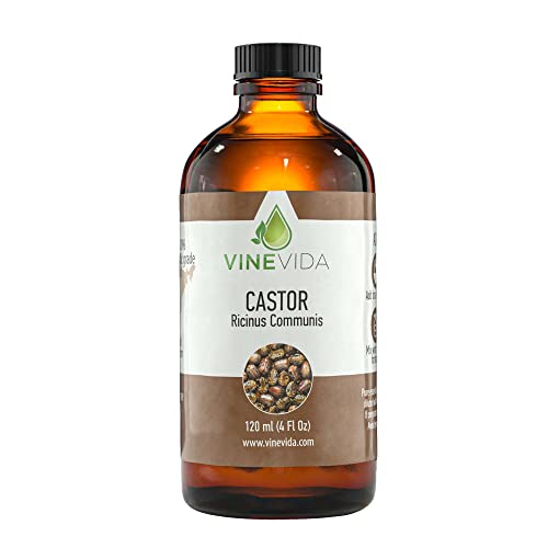 VINEVIDA Castor Carrier Oil - Pure, Vegan Formula for DIY Candles & Skin Care - 4 oz